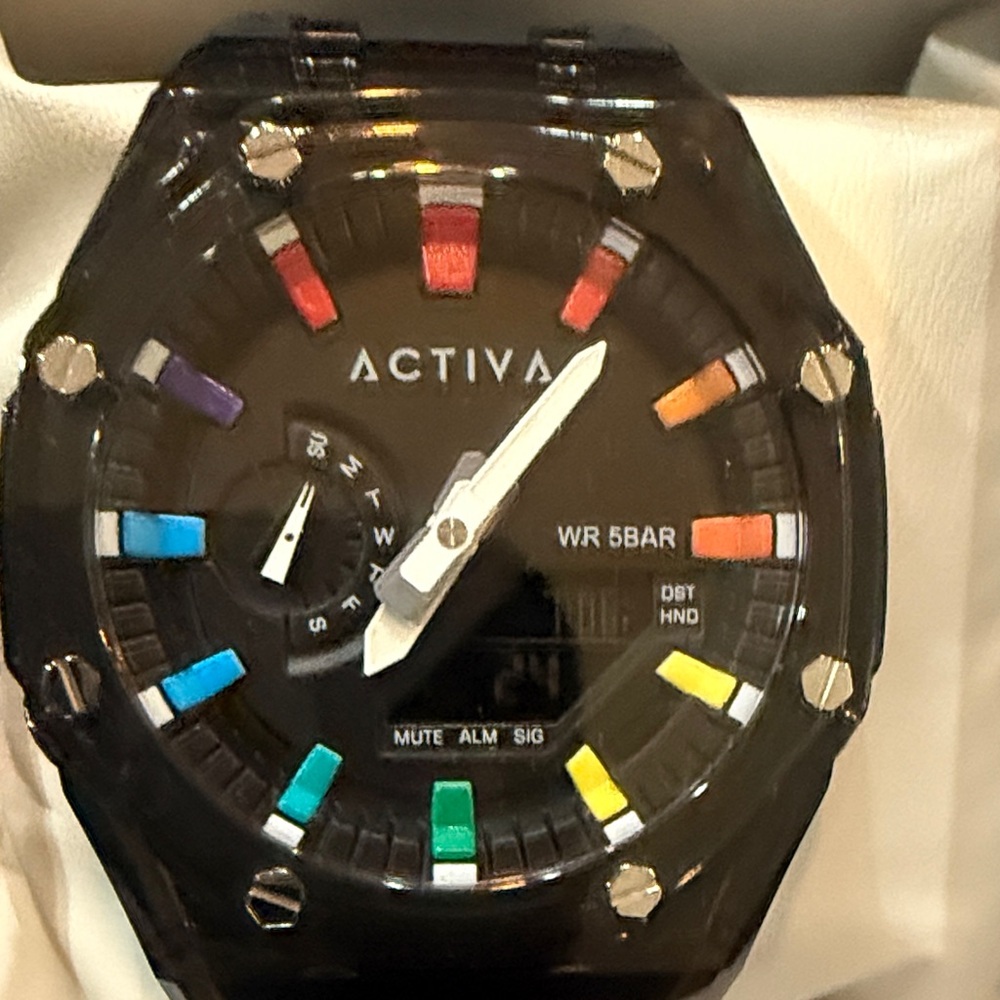 #60 ACTIVA Kaleido X Invicta Men’s Digital Watch,44.2mm, Black